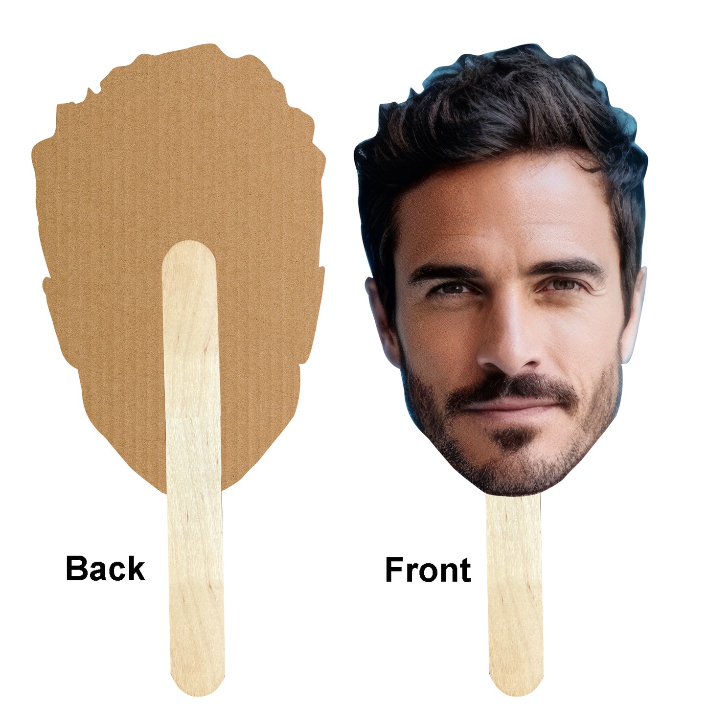 Custom Big Head cutout | Fun Face Cardboard Cutout | Big Head on a Stick | Life Size face on a Stick | Upload Your Photo - 6 - 18 in