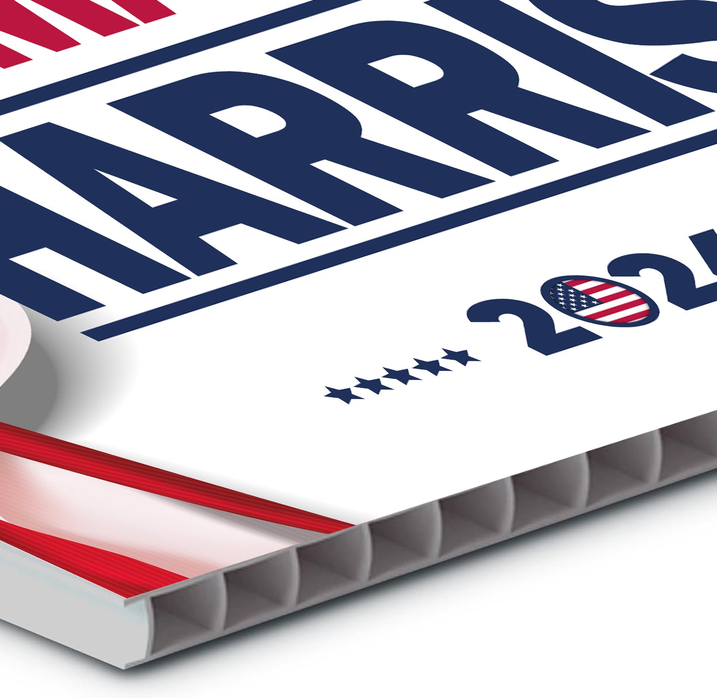 Kamala Harris For 2024 President Yard Sign | Road Sign | Lawn Sign | Corrugated Plastic | Water Proof | Includes H Stake