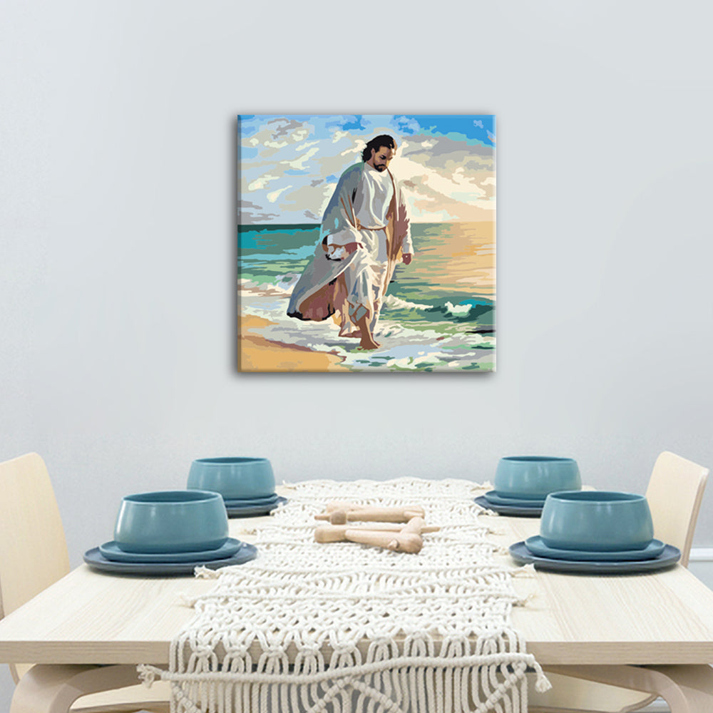 Jesus by the sea- Paint by Numbers Kit - Texture Of Dreams