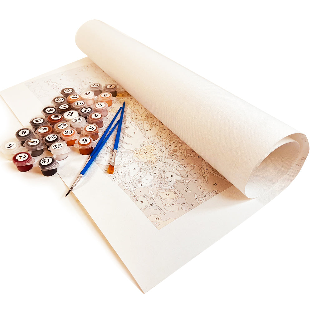 Custom DIY Paint by Numbers Kit (16"x20") Oil Painting Portrait From Photo on Canvas,No Frame