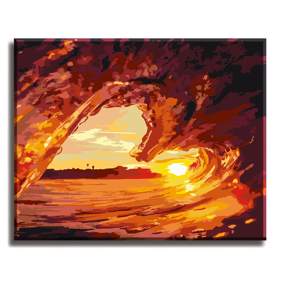 Paint by Numbers, DIY Oil Painting Kit for Adults & Kids 16 x 12 Sunset  Sail