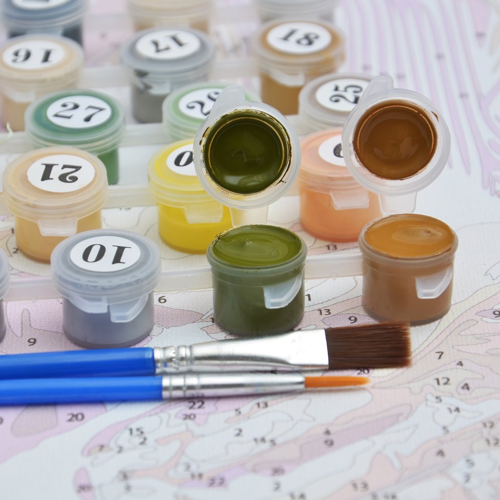 White Daisies Paint by Numbers Kit - Texture Of Dreams