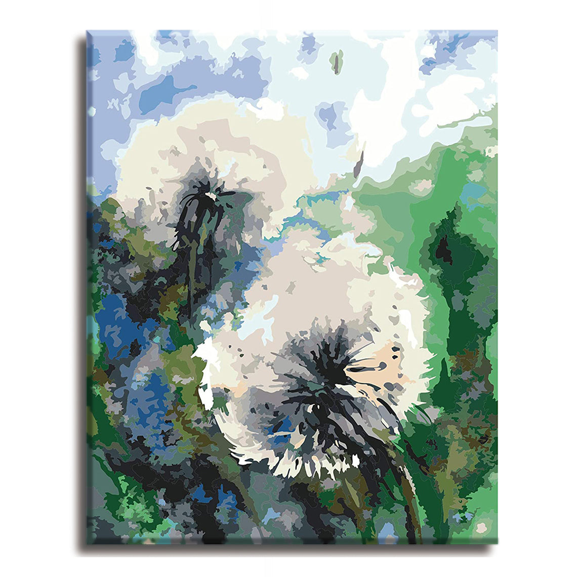 Flower Dandelion - Paint by Numbers Kit for Adults DIY Oil Painting Kit on Canvas (16x20 inches)