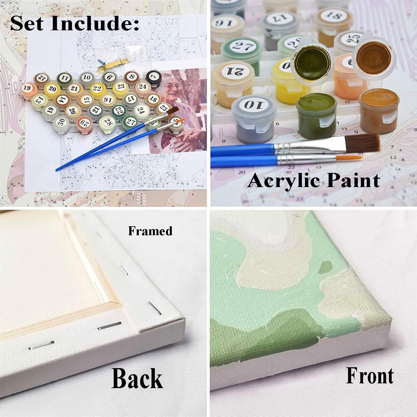 Paint by Numbers Kit with Framed