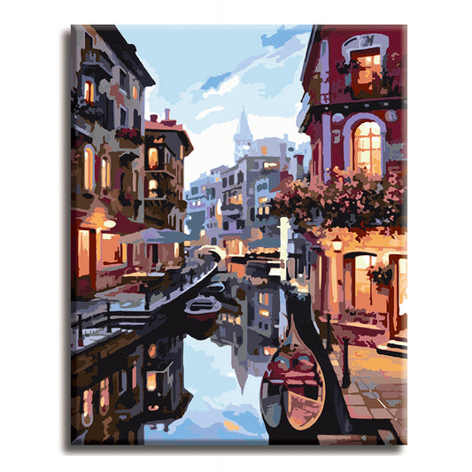 Silent Night- Paint by Numbers Kit for Adults DIY Oil Painting Kit on Canvas