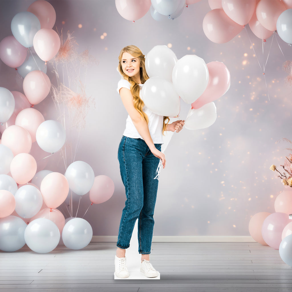 Custom Life Size Cardboard Cutout | Personalized High Resolution Stand Up | Upload Your Own Photo - Perfect for Wedding, Graduation, Birthday, etc 1-8 ft - Texture Of Dreams 