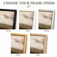 Quiet Beach, White Framed Coastal Canvas Wall Art