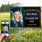 Custom Yard Signs with Stakes for Outdoor, 24" x 18"Double Sided, Waterproof Yard sign stands for Graduation Theme