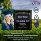 Custom Yard Signs with Stakes for Outdoor, 24" x 18"Double Sided, Waterproof Yard sign stands for Graduation Theme