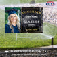 Custom Yard Signs with Stakes for Outdoor, 24" x 18"Double Sided, Waterproof Yard sign stands for Graduation Theme