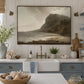 Ocean Mist, Framed Landscape Canvas Wall Art, Neutral Nature Decor