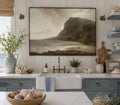 Ocean Mist, Framed Landscape Canvas Wall Art, Neutral Nature Decor