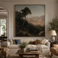 Desert Tree, Framed Landscape Canvas Wall Art, Neutral Nature Decor