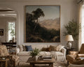 Desert Tree, Framed Landscape Canvas Wall Art, Neutral Nature Decor