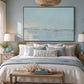 High Tide, Framed Landscape Canvas Wall Art, Neutral Nature Decor