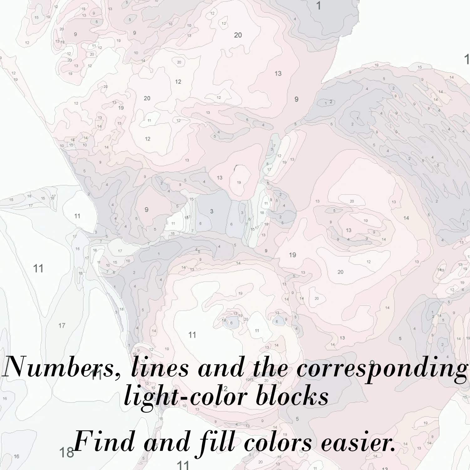Custom DIY Paint by Numbers Kit (12"x24") Oil Painting Portrait From Photo on Canvas - Texture Of Dreams 