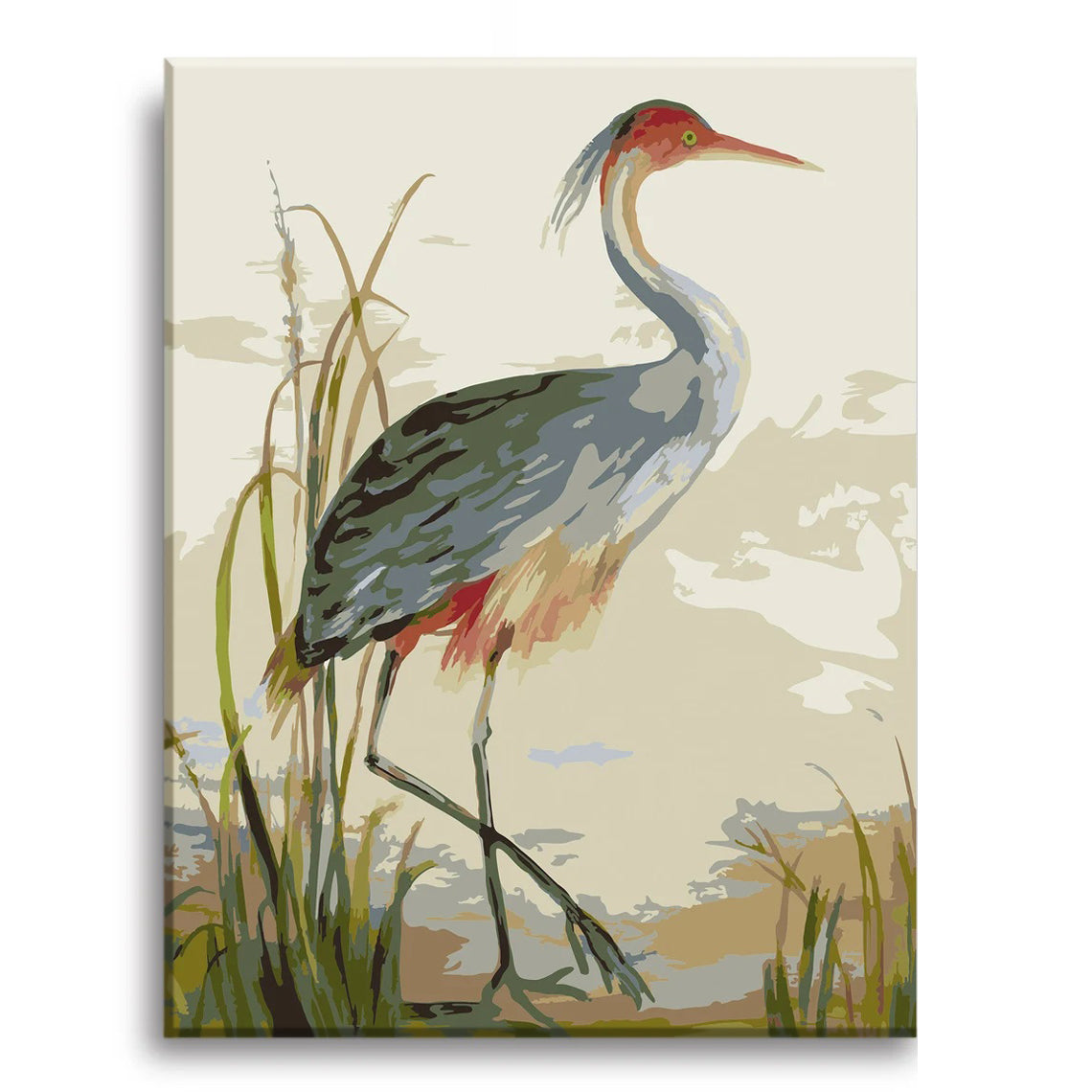 The Crane - Paint by Numbers Kit for Adults DIY Oil Painting Kit on Canvas - Texture Of Dreams 
