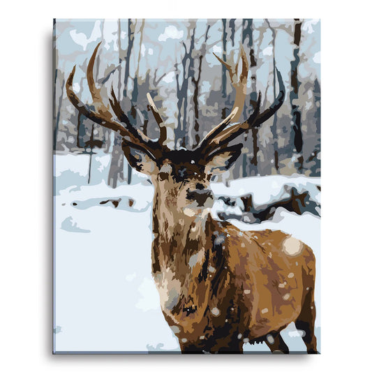 The Elk - Paint by Numbers Kit for Adults DIY Oil Painting Kit on Canvas