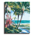 House By The Beach - Paint by Numbers Kit for Adults DIY Oil Painting Kit on Canvas 16x20 inches - Texture Of Dreams 