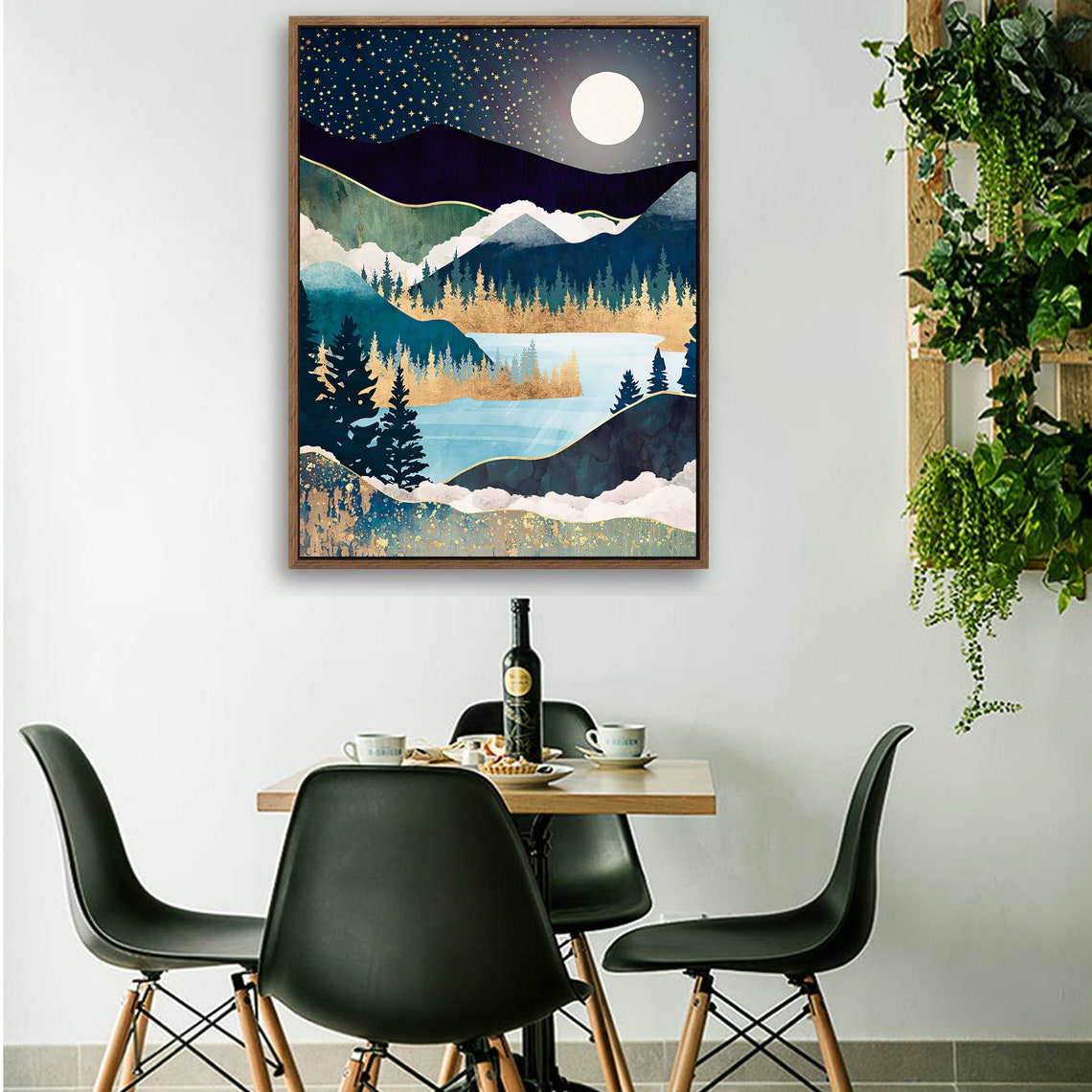 Nordic Valley, hotsell Eden, UTAH-KoKing FORT-k1655-Home Decor Holiday Artwork Texture Painting Dining Wall Art