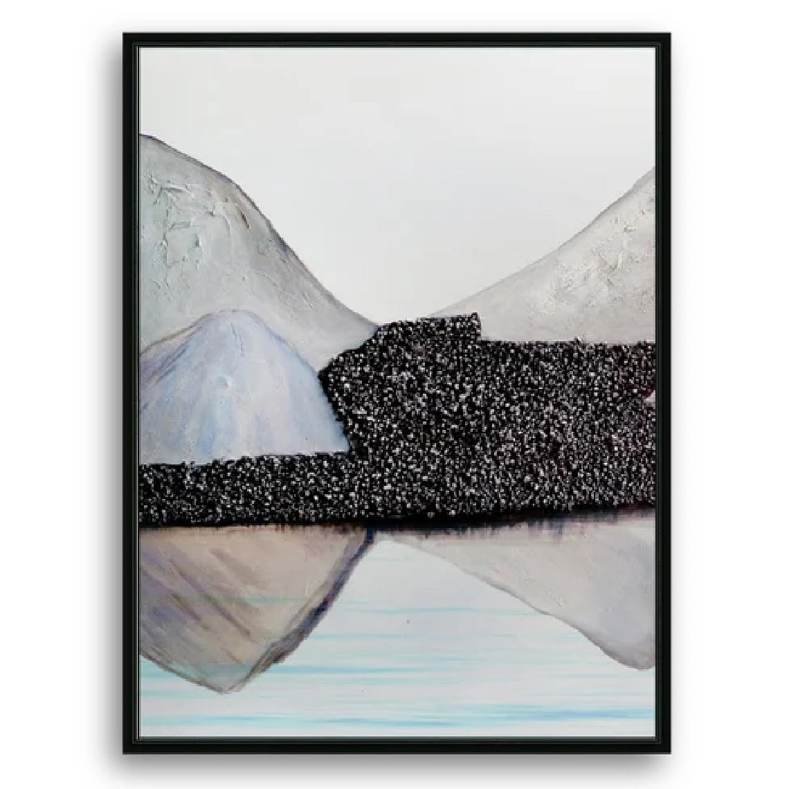 Abstract Mountain View Watercolor Fantastic Japanese Zen / Chinese Tai Chi Canvas Wall Art, Vivid Color Painting for Wall Decor, Set of 3 Panels or 1 Panorama View - Texture Of Dreams 