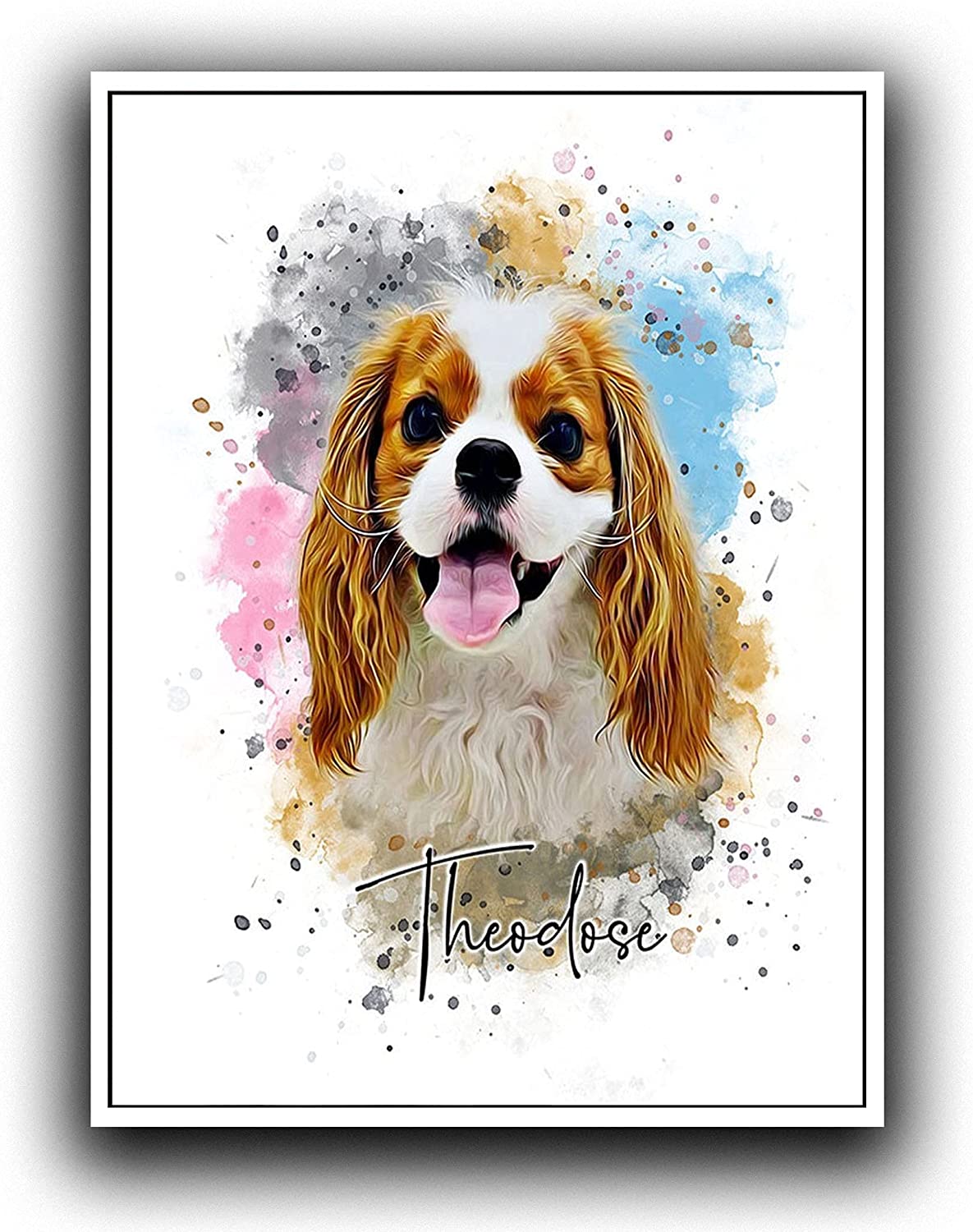 Custom Pet Portrait, Pet Portrait, Custom Painting, authentic Watercolor Painting, Gift Art, Dog Portrait, Pet Memorial, Paint My Dog, Pet Lover Gift