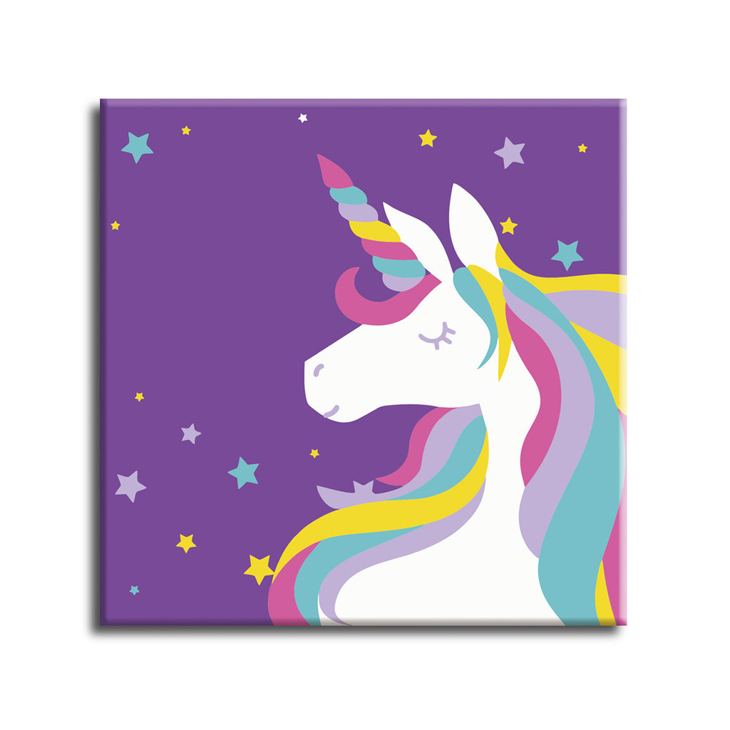 Unicorn - Paint by Numbers Kit (For Children) 10x10 inches - Texture Of Dreams 