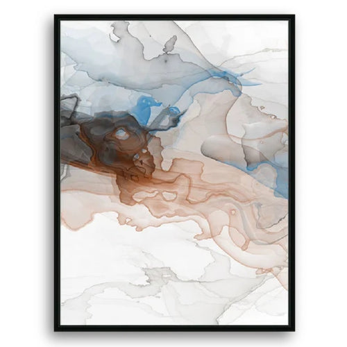 Abstract Watercolor Koi Fish Pond Fantastic Japanese Zen / Chinese Tai Chi Canvas Wall Art, Vivid Color Painting for Wall Decor, Set of 3 Panels or 1 Panorama View - Texture Of Dreams 